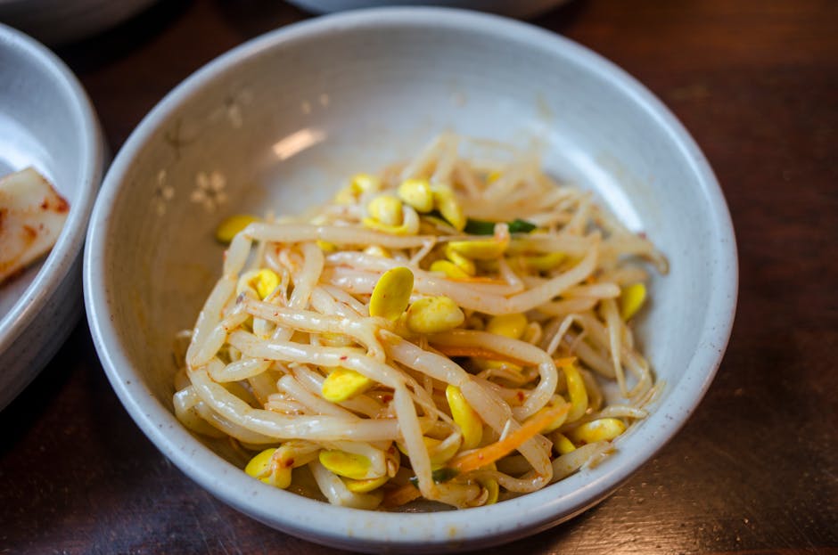 Krydrede soyabønnespirer