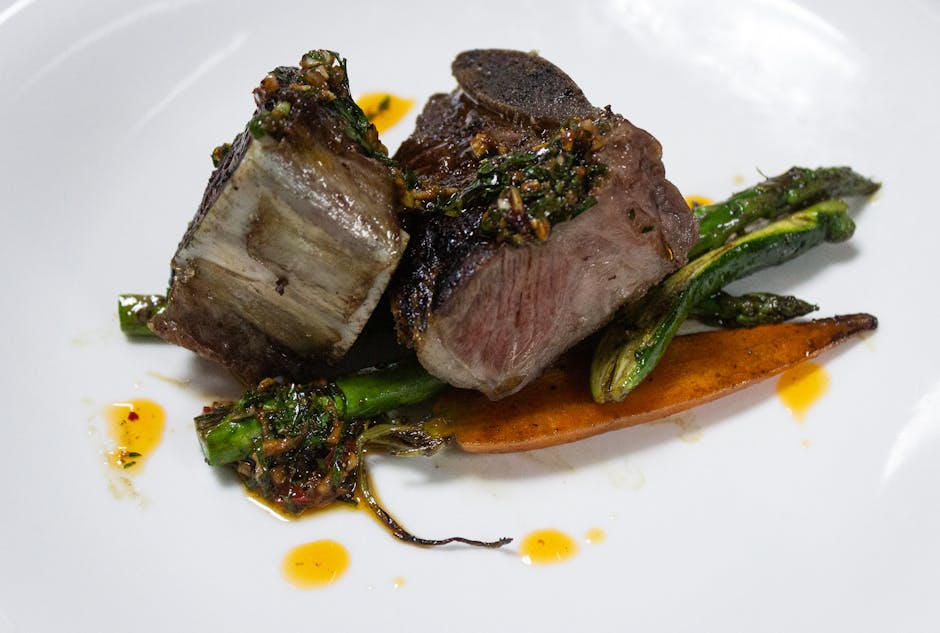 Wagyu New York-biff med pepper og trøffeldressing