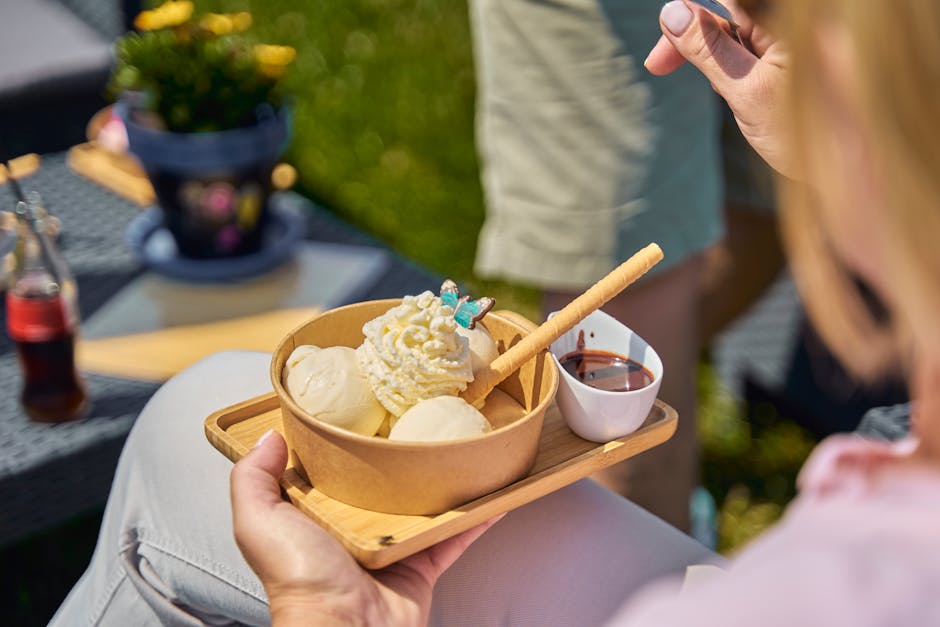 Kremet italiensk gelato (Gelato di Crema)