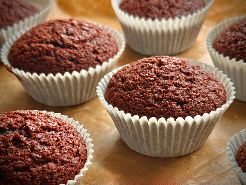 Saftige dobbeltsjokolademuffins