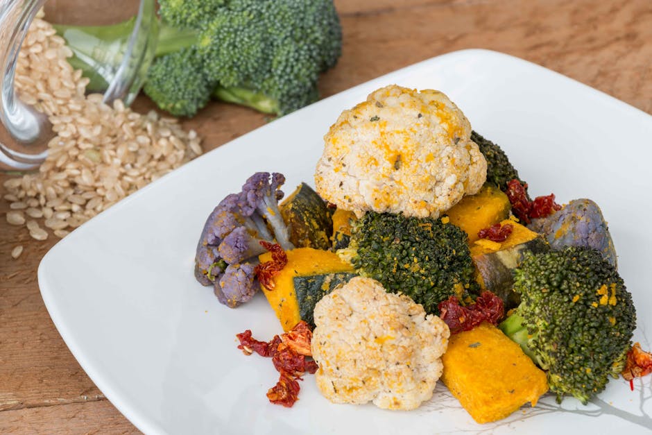 Villris- og ovnsbakt grønnsakssalat med sherry- og timianvinaigrette