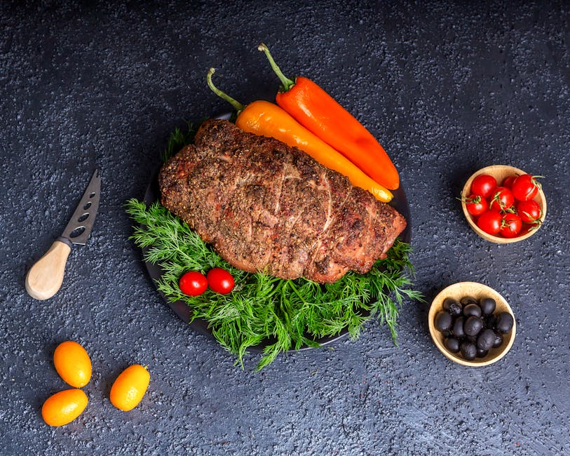 Tri-tip stek med soltørket tomat og paprikarelish