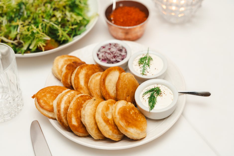 Krabbekaker med vårløk og dill