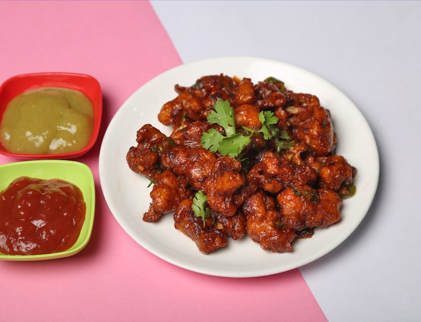 Ovnsbakt blomkål med indisk grillsaus