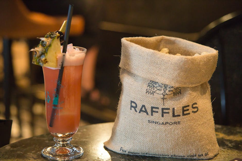 Frossen Singapore Sling med Maraschino