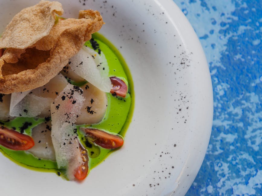 Kamskjellqueneller med ingefær- og tomatsaus