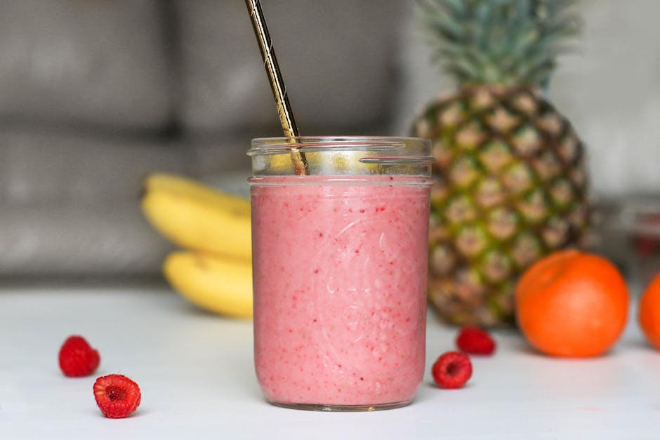Kremet banan- og ananassmoothie