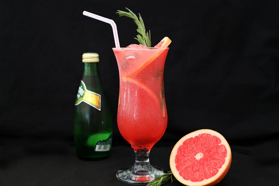 Forfriskende grapefrukt-soju-cocktail