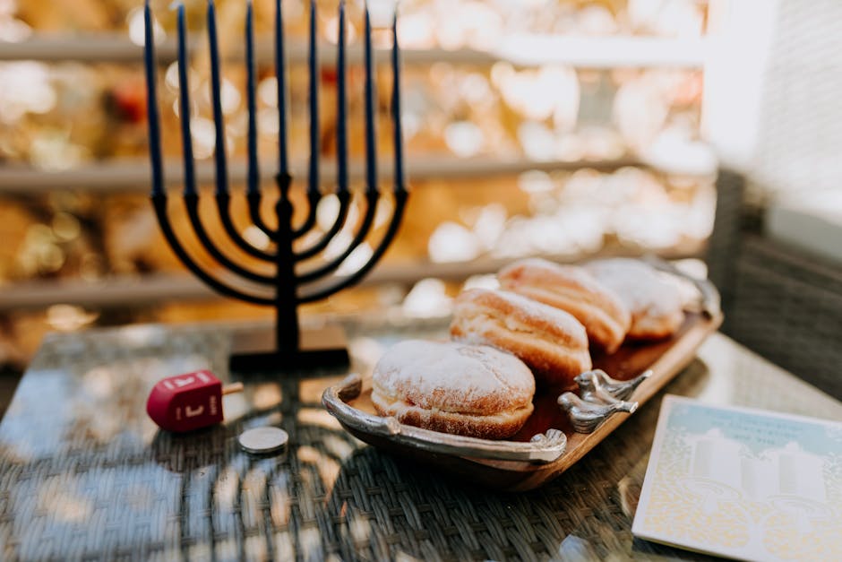 Hanukkah-doughnuts med sitrus og vanilje