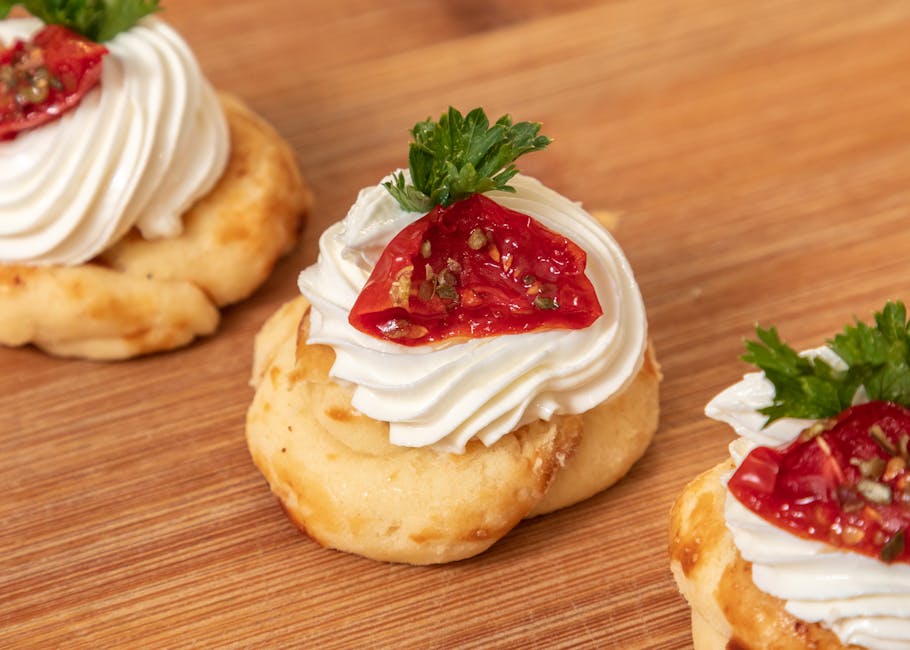 Guava- og kremostbakverk