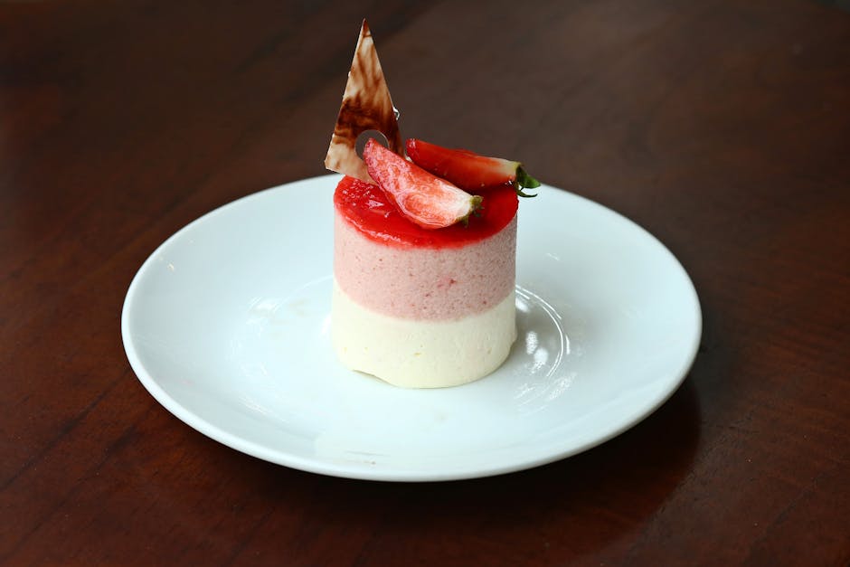 Jordbær- og eplepuré med gelatin