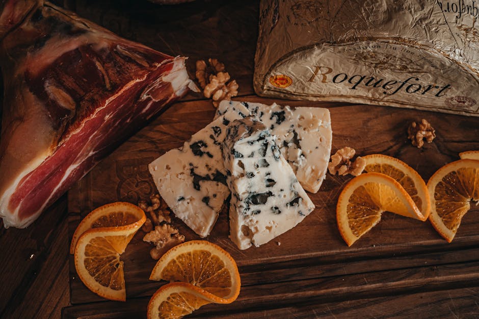 Svinekoteletter med roquefortfyll