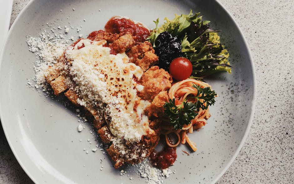 Sprø kylling med parmesankrummer
