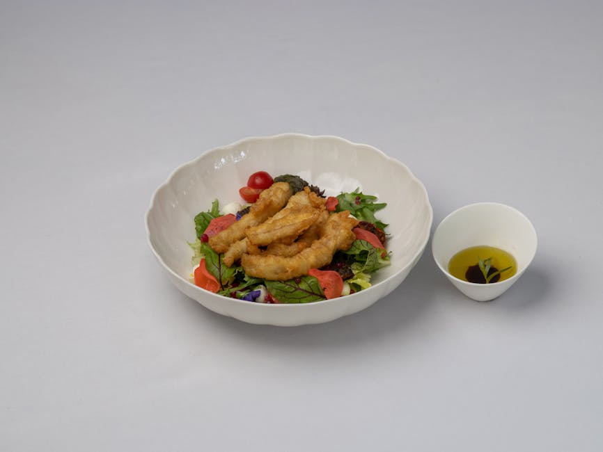 Frisk calamari- og olivensalat