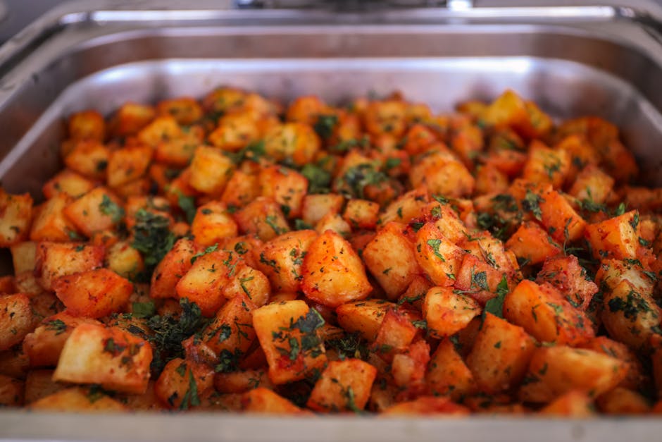 Ristede søtpoteter med sitrus- og koriandersmør