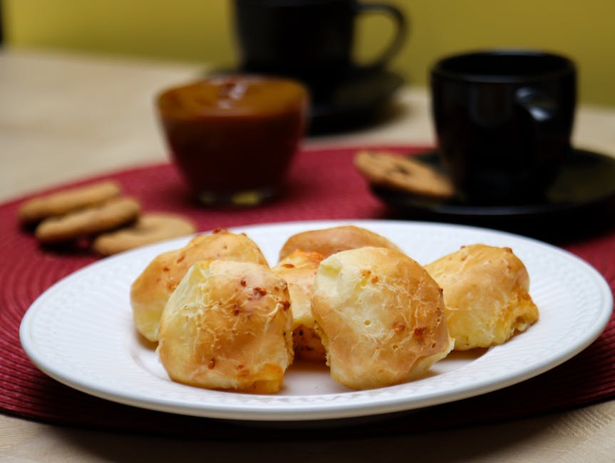 Blåmuggost-gougères