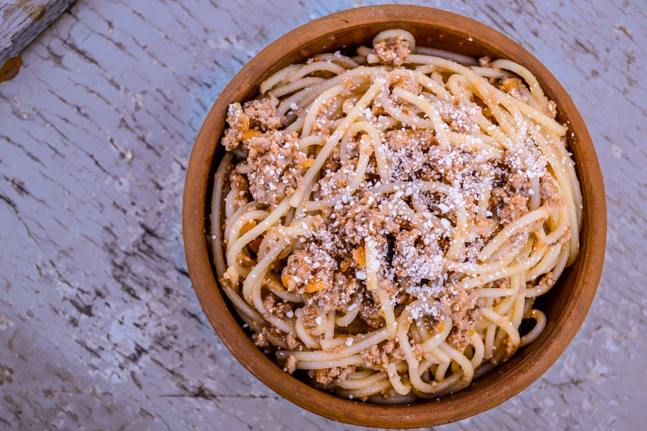 Spaghetti med braisert grønnkål