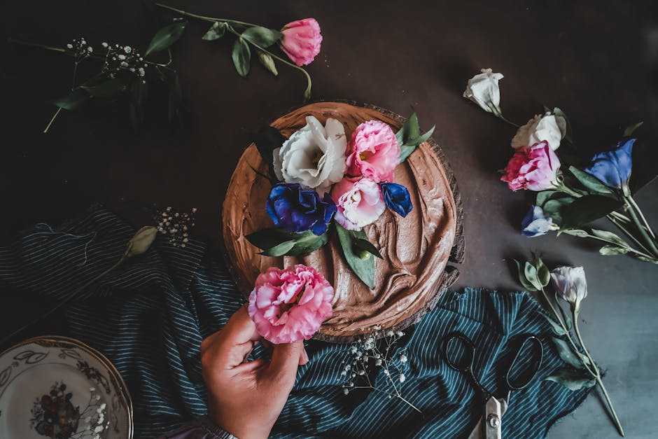 Krydret crumblekake med sjokoladefrosting