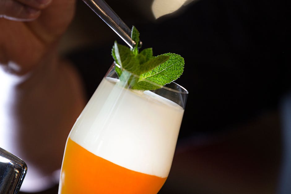 Ferskenfizz med mynte