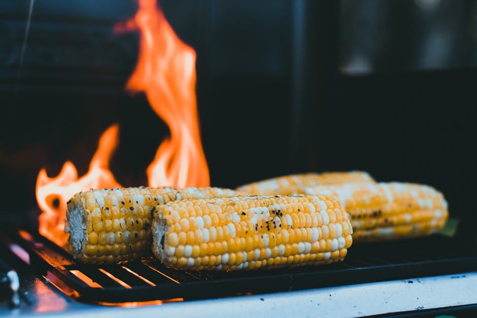 Grillet mais med smør av røkt paprika