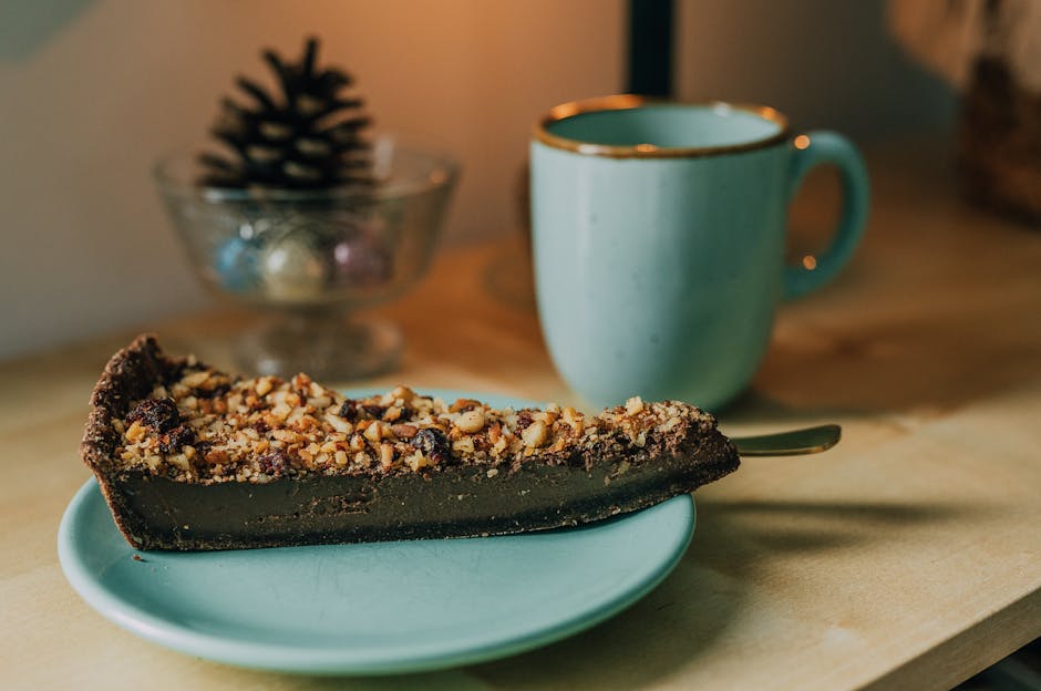 Cashew- og kokosnøttterte med sjokoladebunn