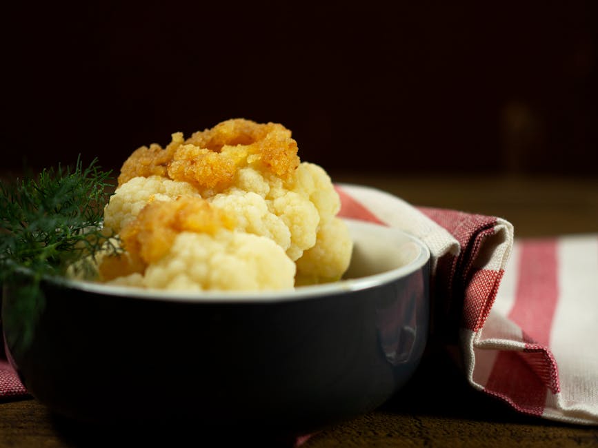 Blomkålssoufflé med brunt smør