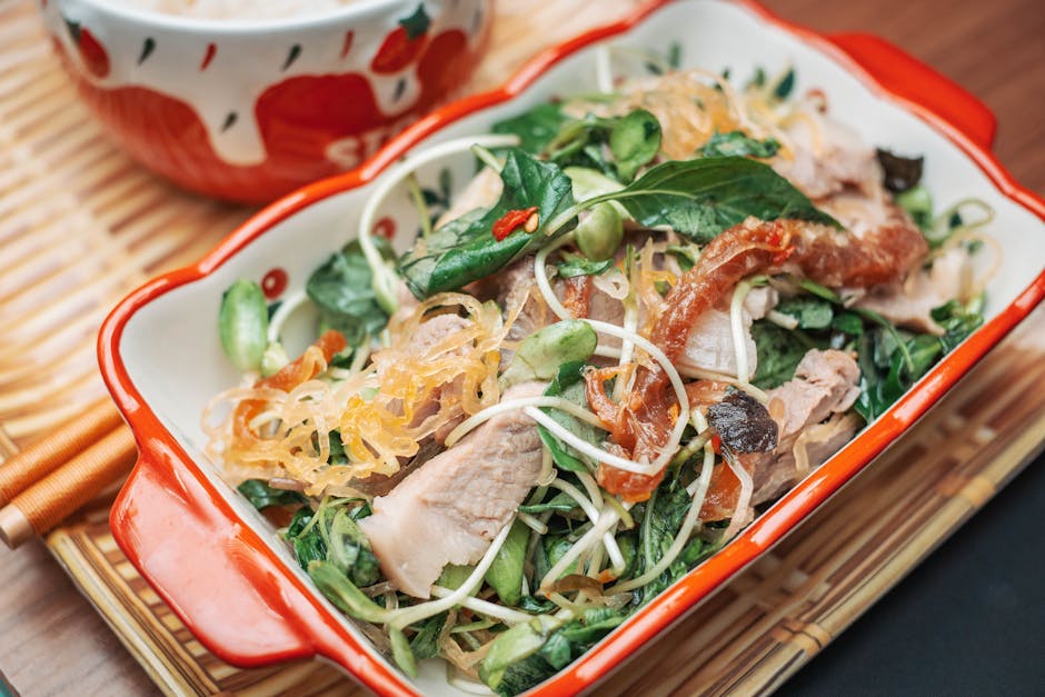 Kinesisk andesalat med hoisin-balsamico vinaigrette