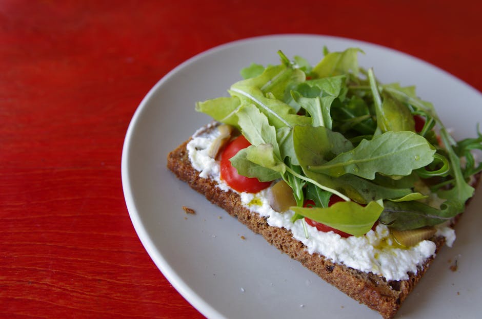 Ruccola- og geitosttartine