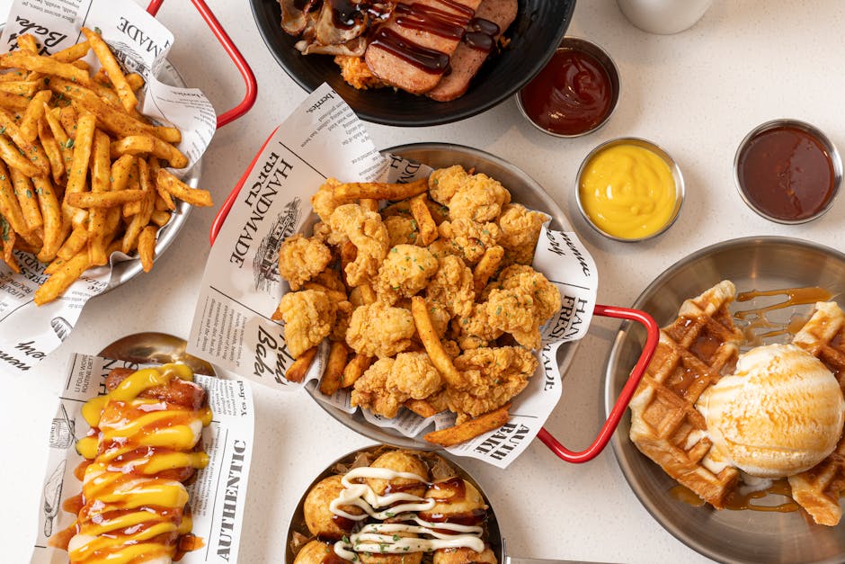 Kylling og fylte maisvafler med saus