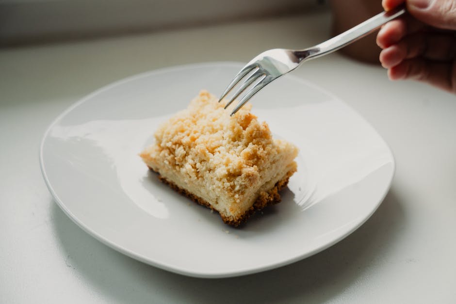 Aprikoscrumbcake med sprø smuletopp