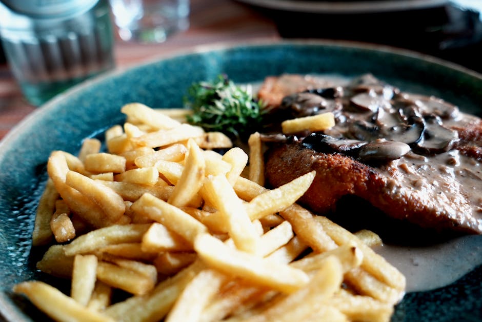 Sprøstekt rødspette med soppsaus