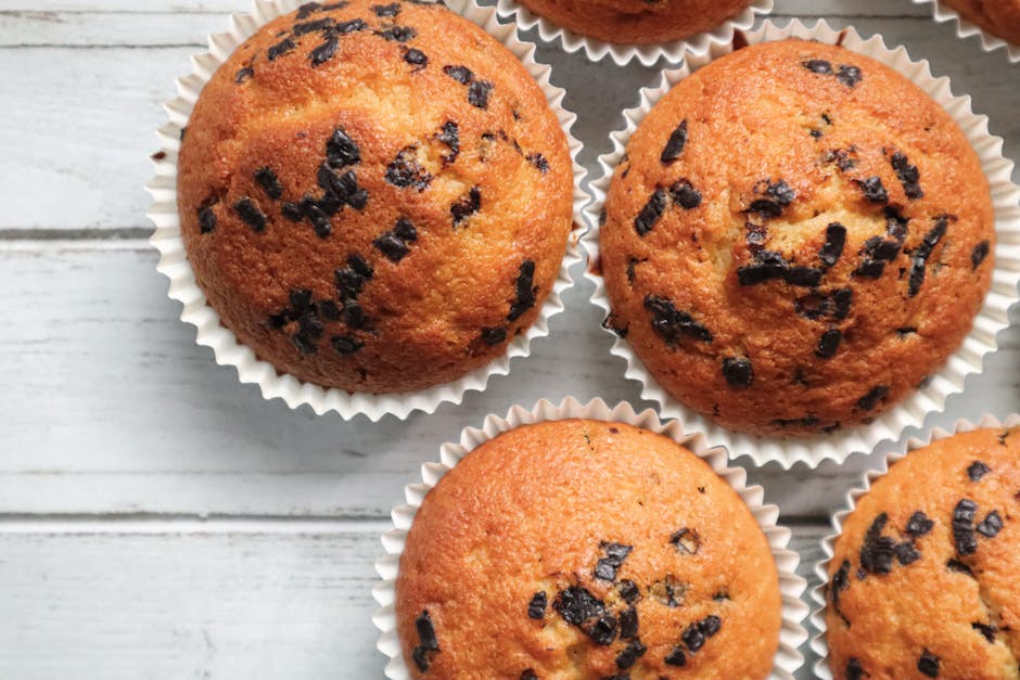 Saftige ferskenmuffins