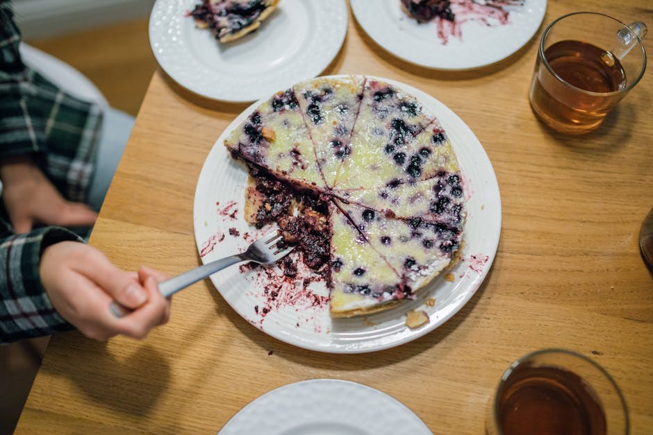 Bær- og puddingpai med shortcake