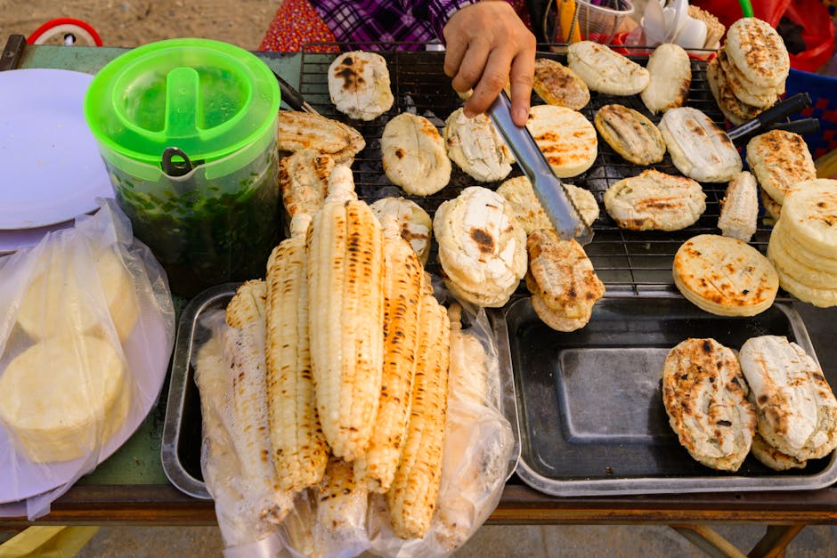 Maiskaker med krabbe og røkt avokadoyoghurt