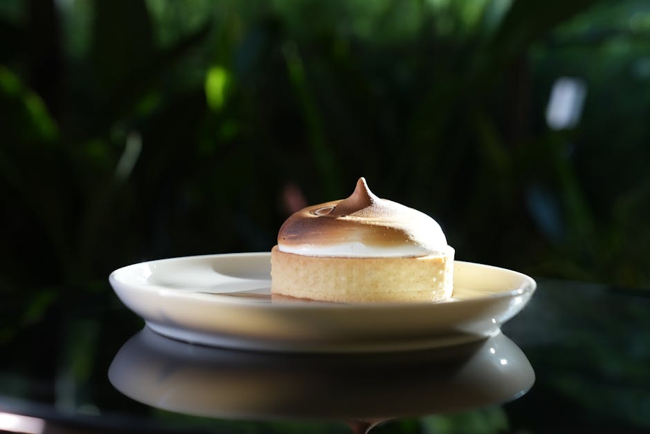 Baked Alaska med marengs og sorbet