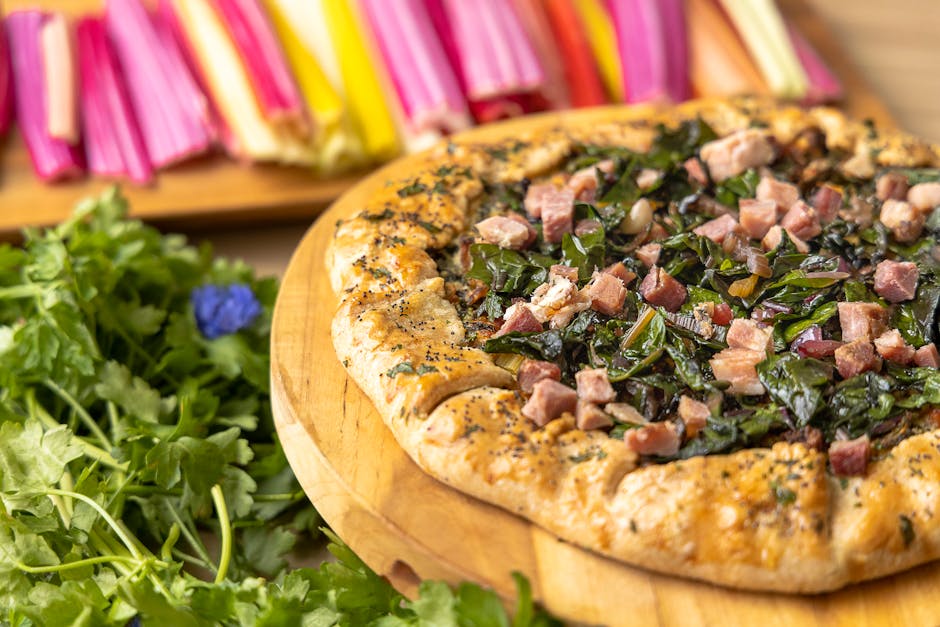 Galette med paprika, fetaost og ruccolapesto