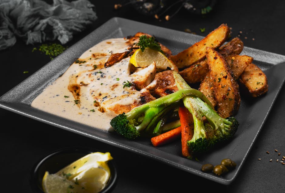 Kremet kylling piccata med sitron og kapers