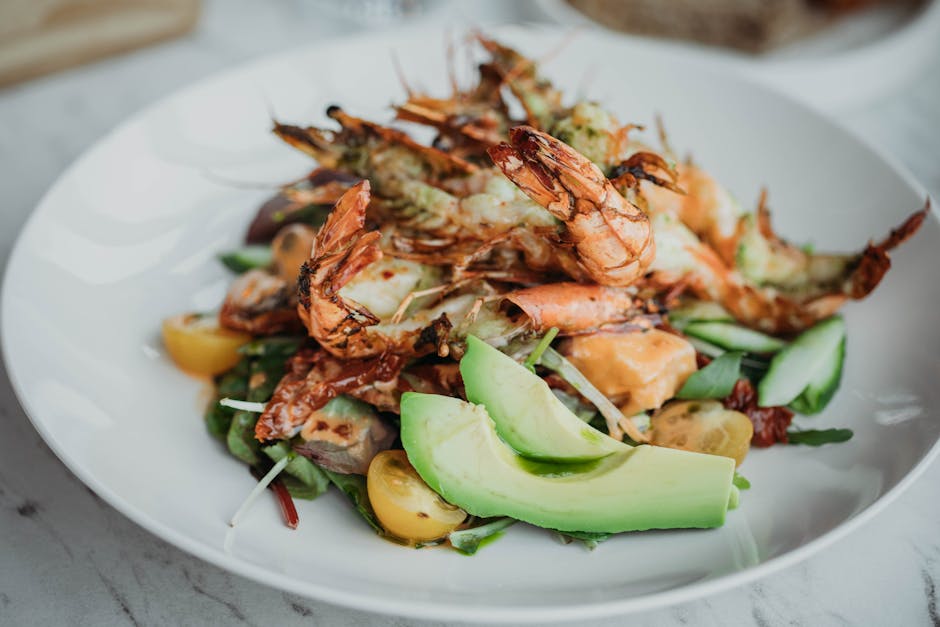 Reke- og avokadosalat