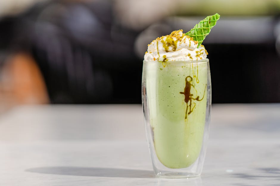 Mynte Julep Milkshake med Bourbon