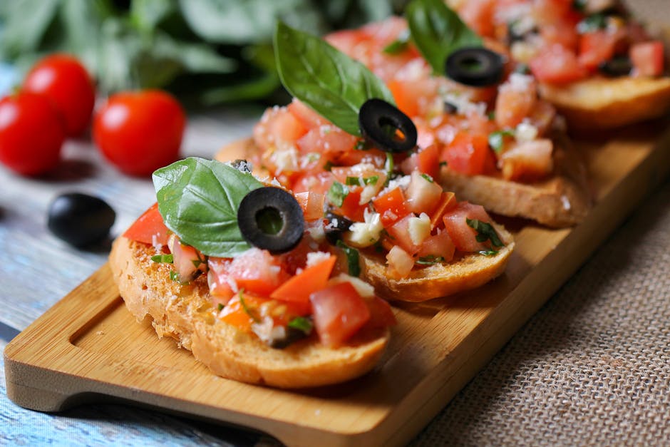 Klassisk bruschetta med tomat og ricotta