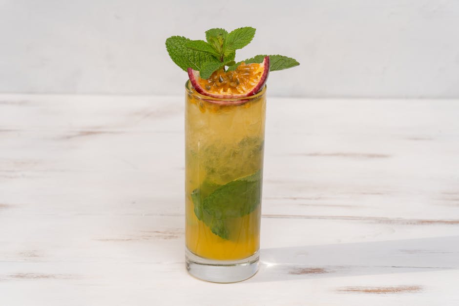 Tropisk pasjonsfrukt-mocktail