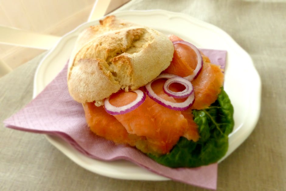 Røkt laks Reuben-sandwich