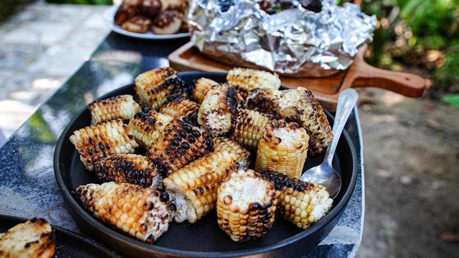 Grillet maiskolbe med lime- og chilismør