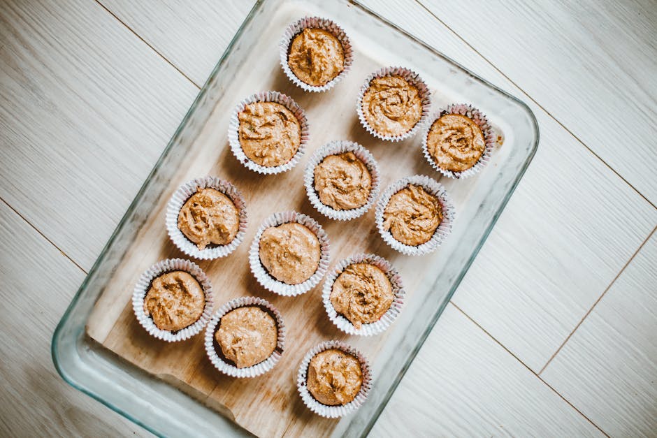 Gresskar- og kremostmuffins med streusel-topping