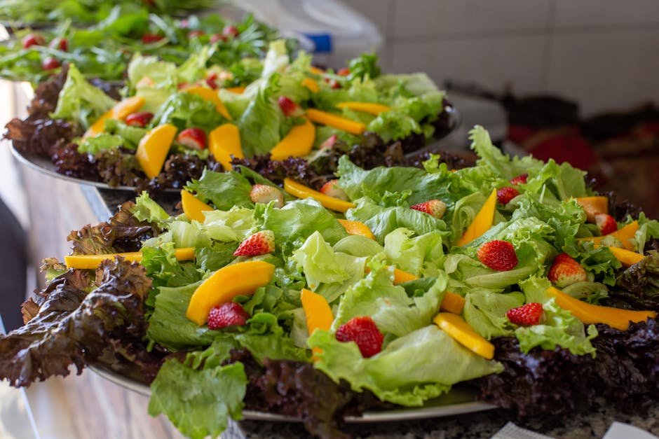 Frisk mango- og ostesalat