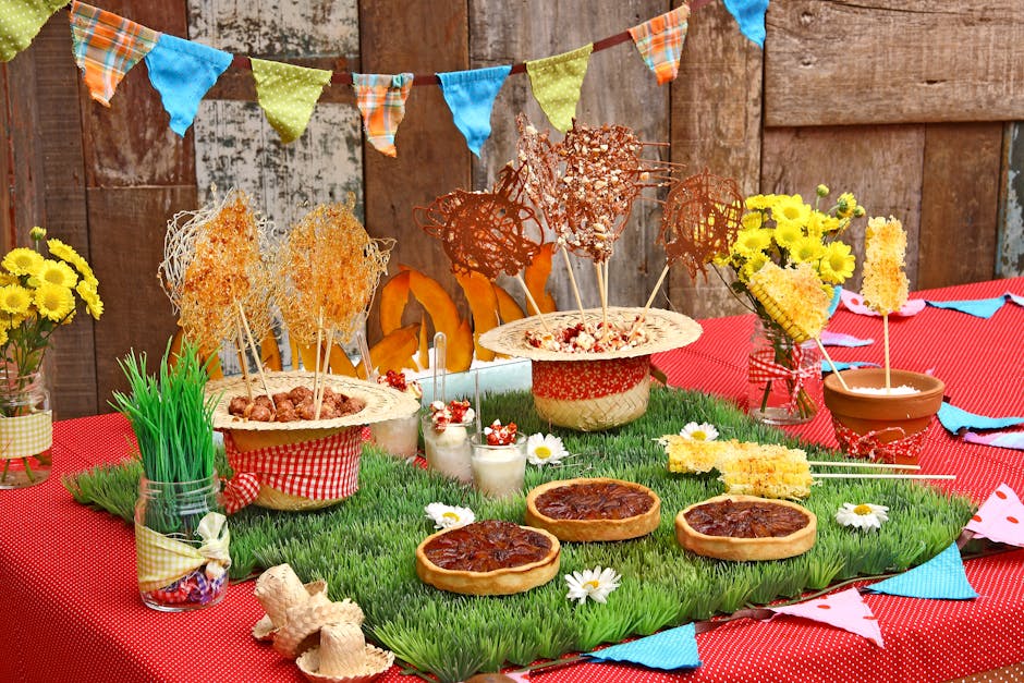 Dekorativt sukkermais-senterstykke