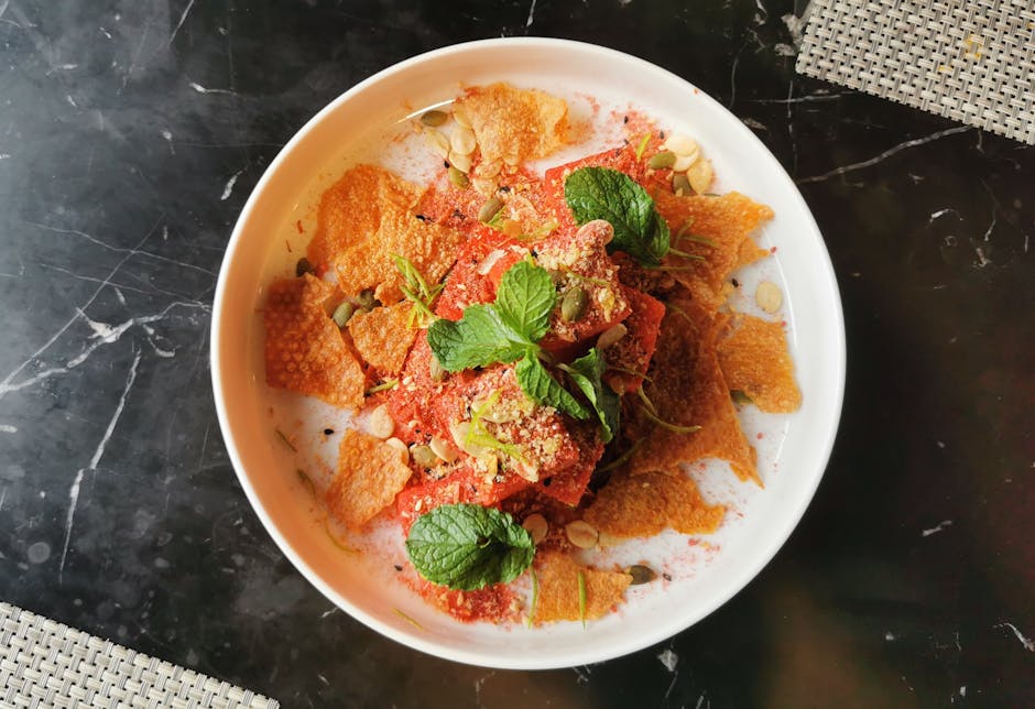 Korianderduftende røde linser med spaghettini