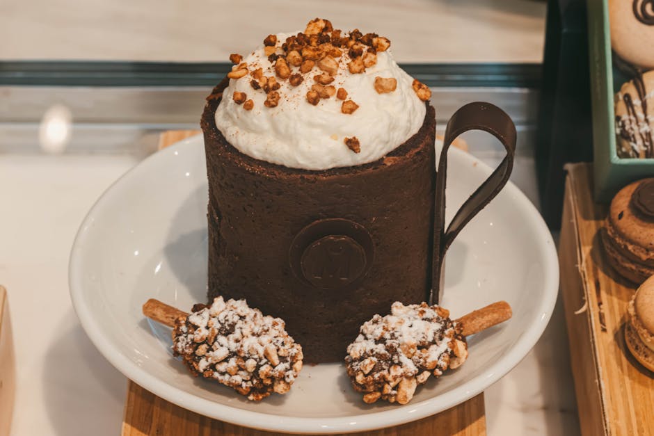 Sjokoladekake i kopp uten mel