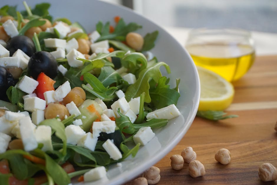 En enkel grønn bønnesalat med sitrondressing