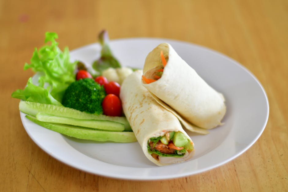 Himmelsk hummus-wrap med hjemmelaget hummus